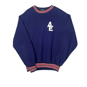 Vintage Ripon Athletic Varsity Crewneck Frat Sweatshirt USA Made Men's Size LRG